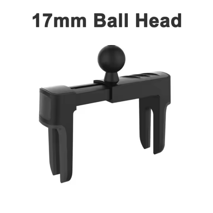 Abrazadera para coche, salida de aire circular, asiento con cabezal de bola de 17mm, soporte móvil para coche, accesorios de soporte GPS - 1