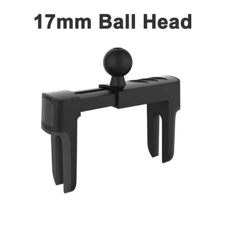 Abrazadera para coche, salida de aire circular, asiento con cabezal de bola de 17mm, soporte móvil para coche, accesorios de soporte GPS - 1