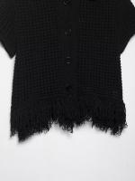 Estilo nueva chaqueta de ropa de mujer falda de punto a cuadros decorada con borlas - details 36