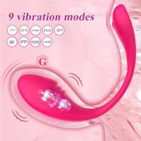 Embalaje privado Sexy APP Control Jumping Egg Dildo Vibrador, Estimulador de punto G de vagina realista femenina con 9 vibraciones, Juguetes sexuales para adultos - details 0