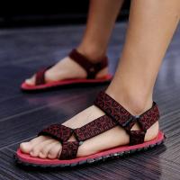 Nuevas sandalias de los hombres, sandalias de suela blanda, chanclas con estampado de leopardo, comercio al aire libre, ropa de playa antideslizante - details 1