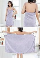 Spa de ducha portátil para mujer, toalla suave de playa para adultos, albornoz de microfibra, toallas de baño y Sauna - details 5