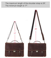 Bolso de Hombre RETRO CONTACT'S de Cuero de Caballo Loco Bolsa de Laptop para Negocios de Gran Capacidad Material de Lining de Poliéster Tamaño de 14 Pulgadas Ideal para Primavera/Verano - details 7