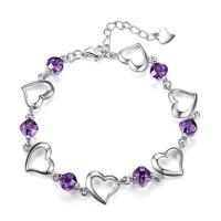 Pulsera de plata de ley  de alta calidad para mujer, cadena multiestilo para fiesta de boda, regalo de joyería hermosa - details 10