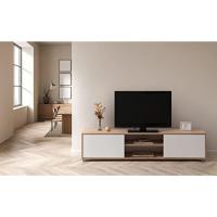 Mesa de Salón TV para TV Color Roble y Blanco 180 x 40 x 41 cm Atenea - details 1