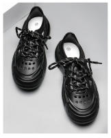 Zapatos de playa personalizados, plataforma que aumenta el agujero junto al mar, zapatos casuales de verano para hombres, ropa exterior, monos, sandalias - details 5