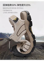 Sandalias de Cuero de Vaca de Primera Calidad Tamaño Grande Ideal para Montañismo, Viajes al Aire Libre, Ocio de Verano para Hombres Estilo de Bolsa de Cabeza - details 14