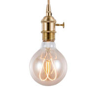 Bombilla Edison Vintage de 4W, bombilla LED amarilla cálida de 2300K, filamento suave Retro E27, corazón de cinco estrellas, G95, diamante para lámpara de decoración - details 14