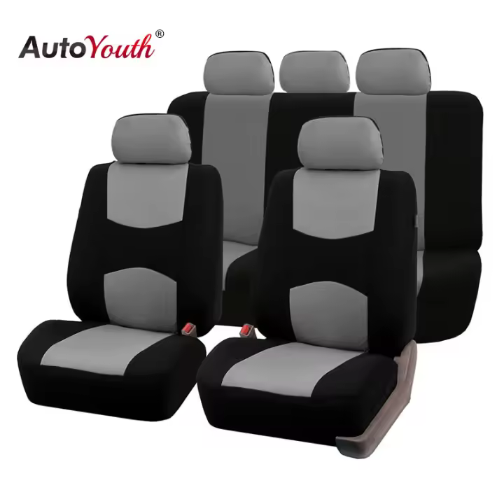 AUTOYOUTH-fundas para asientos de automóviles, juego completo de poliéster, 5 piezas, apto para las cuatro estaciones - 1