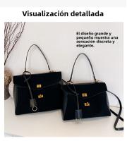 Bolso de hombro de gamuza. Nuevo bolso de mano de gran capacidad para viajeros. Bolso de moda para llevar debajo del brazo. - details 8