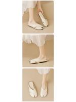 Pantuflas de Media Caña para Mujer Estilo Perezoso, Un Solo Paso, Plano, Talla Grande, Para Verano, Para Exteriores - details 2
