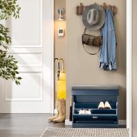 Organizador de Zapatos Compacto Zapatero con Cajón Banco de Sillón para Dormitorio o Salón Blanco - details 8