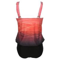 Tankini Sexy azul/rojo para mujer, traje de baño de playa, Bikini Vintage de talla grande, bañador Halter, traje de baño brasileño - details 5