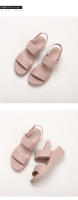 Sandalias romanas de plataforma para mujer 2025 Nuevo estilo Sandalias casuales de plataforma con una sola tira y punta abierta - details 3