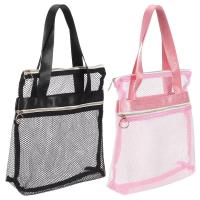 Bolsa de playa de malla portátil, organizador multifuncional de artículos de tocador, bolsa de almacenamiento para cosméticos de ducha, bolsa de viaje transparente para lavado y baño - details 5