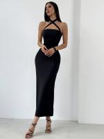 Vestido largo y delgado sin mangas para mujeres - details 3