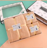 Juego de 3 Toallas，Con caja de regalo，terciopelo coral - Suaves y absorbentes - Toallas de baño - Toallas para la Cara y el Lavabo，La mejor opción para regalar a familiares, amigos y personas mayores. - details 17
