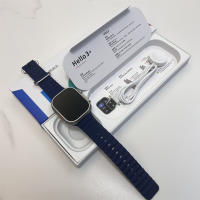 2024 Negro Hello Watch 3 Plus Reloj inteligente AMOLED 450mAH 49mm Ultra Sport Relojes inteligentes Hombre Mujer Música local NFC Llamada Bluetooth - details 6