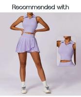 Falda deportiva con bolsillo Cloud Rise para niñas, faldas plisadas para correr, tenis, mujeres, gimnasio, entrenamiento, pantalones cortos Fiess, faldas de Golf de cintura alta - details 2