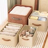 Caja de almacenamiento plegable para ropa, contenedores de almacenamiento lavables a prueba de polvo con tapa, cesta de lavandería de gran capacidad para el hogar - details 9