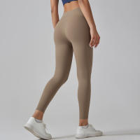 Hmidou-mallas de gimnasio con bolsillos para mujer, pantalones de Yoga, Fitness, cintura alta, Control de barriga, correr, entrenamiento - details 26