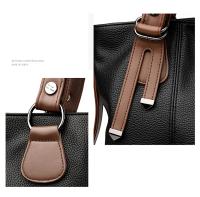 Bolso de mano de cuero de alta calidad para mujer, Cartera de diseñador de lujo de gran capacidad, Bandera de hombro, informal - details 1