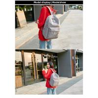 Mochila escolar de diseño de pana para mujer, bolso de hombro a rayas para adolescentes, bolsa de viaje - details 22