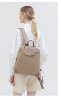 Mochila antirrobo para mujer Nuevas y elegantes mochilas para ir al trabajo Mochila de viaje al aire libre para mujer Bolsa de cuero adhesiva Bolsas urbanas de moda estética Bolsas de libros de color azul - details 16