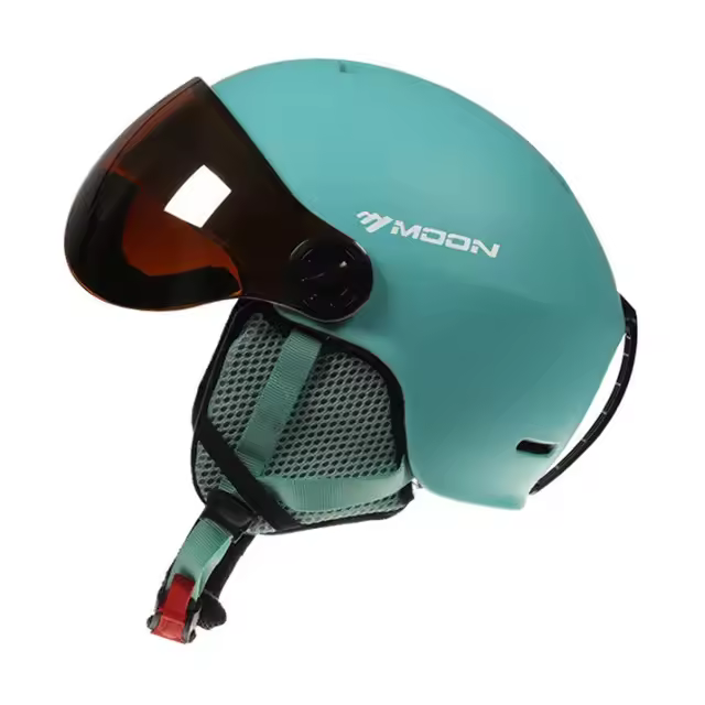 Casco de esquí para hombre y mujer, protector térmico integrado para deportes al aire libre, snowboard, parabrisas de nieve, novedad de invierno - 1
