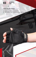Guantes de Motocicleta MJMOTO Transpirables Antideslizantes Protección de Casco Duro Ligero Resistente al Desgaste Adecuados para Conducción en Ciudad, Off-road, Skateboarding Tallas M-XL - details 4