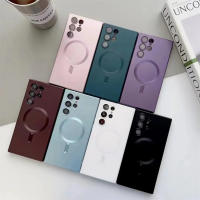 Funda magnética mate de lujo para Samsung S24 S23 S22 Ultra S21 S20 Plus Capa para Samsung Note 20 Ultra Magsafe - details 5