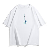 CHAIFENKO Camisetas de Verano de Moda para Hombres Estampado de Astronauta Algodón de Poliéster - details 4