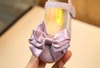 Zapatos de cuero para niñas pequeñas, zapatos planos grandes con purpurina y nudo de lazo, zapatos de vestir ostentosos de princesa para fiesta de baile - details 13