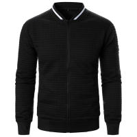 Cuadros de hombre, chaqueta con cremallera y cuello alto, nuevo estilo e - details 16