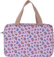 Neceser de viaje grande para mujer, impermeable, organizador de maquillaje, neceser para natación y gimnasio (flor pequeña morada) - details 4