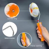 Juego de rodillos de pintura para esquinas, 3 piezas, rodillo y funda para esquinas de pared y techo, adecuado para pinturas a base de agua, a base de aceite o esmaltadas, herramienta de cepillo para rodillos de pintura para esquinas - details 7
