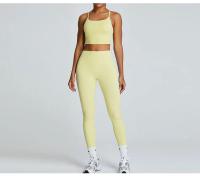 Traje de Yoga cómodo y Sensual para mujer, ropa deportiva transpirable de secado rápido para correr al aire libre, ciclismo y Fitness - details 4