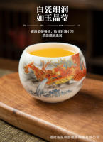 Taza de cerámica individual de maestro de Jade gordo de oveja, juego de Kung Fu grande de porcelana blanca para el hogar, tazón de té - details 4