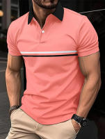 Verano suelto polo de manga corta simple negocio diario tops - details 3