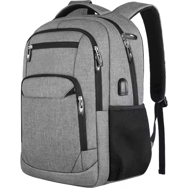 Mochila para mujer, hombre, mochila para niño y niña, compartimento para ordenador portátil de 15,6 pulgadas, con USB de carga - 1