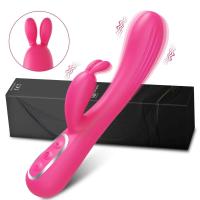 Leten Dual Aguja de Conejo Vibrador 3en1 Dildo de Estimulación de Clítoris y Punto G - details 2