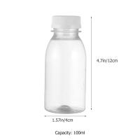 Botellas de Plástico Vacías Contenedores de Bebidas con Tapas Evidentes para Smoothies Leche Jugo Agua - details 5