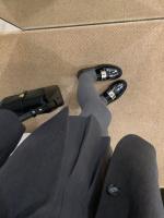 Mocasines perezosos con bloqueo de metal de un pedal, nuevos zapatos de cuero pequeños con plataforma de cabeza redonda de estilo británico - details 29