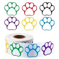 Pegatinas de Sello de Pie de Perro, Gato, Oso 500 Piezas Decoración de Regalo de Cumpleaños - details 11