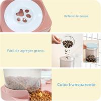 Alimentador automático para gatos, juego de dispensador de agua 2 en 1, Alimentador automático inclinado para mascotas - details 5