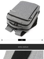 Mochila de negocios para hombre, accesorio sencillo de carga USB, ligera, para viaje, 1 paquete de 15,6 pulgadas - details 43