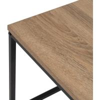 Mesa de Balcón Baja de Sofá Natural y Negro 100x36x50 CM Ideal para Salón, Comedor, Oficina - details 16