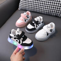 Iluminación infantil luminosa para niños y niñas, tablero intermitente, zapatos informales de dibujos animados para niño, suela suave - details 13