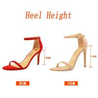 Sandalias de Plataforma de Anti para Mujer Tacón Alto de 8cm y 11cm Estilo Gladiador con Correa - details 0