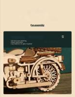 Rompecabezas de madera 3d para niños, conjunto de modelos de construcción mecánicos Montessori DIY, juguetes para construir motocicletas, dirigibles, coches, trenes - details 10